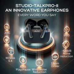 Studio-TalkPro-II [Premium ANC (-42dB Deep Noise Cancellation)] 6 microphones