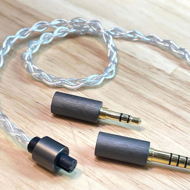 Premium IEM Cable - 6N Oxygen Free, Pure Silver Plated