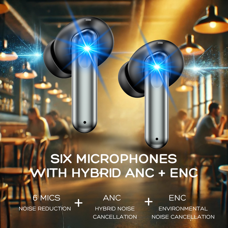 Studio-TalkPro-II [Premium ANC (-42dB Deep Noise Cancellation)] 6 microphones
