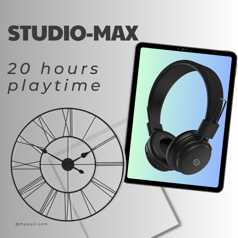 Studio-Max, Wireless Passive Noise Isolation Headphones