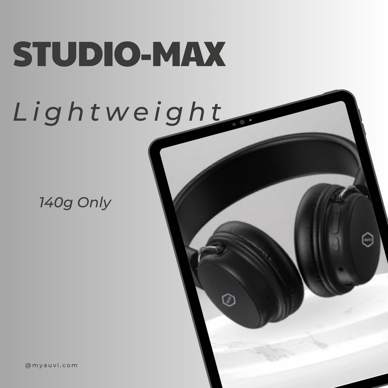 Studio-Max, Wireless Passive Noise Isolation Headphones