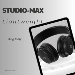 Studio-Max, Wireless Passive Noise Isolation Headphones